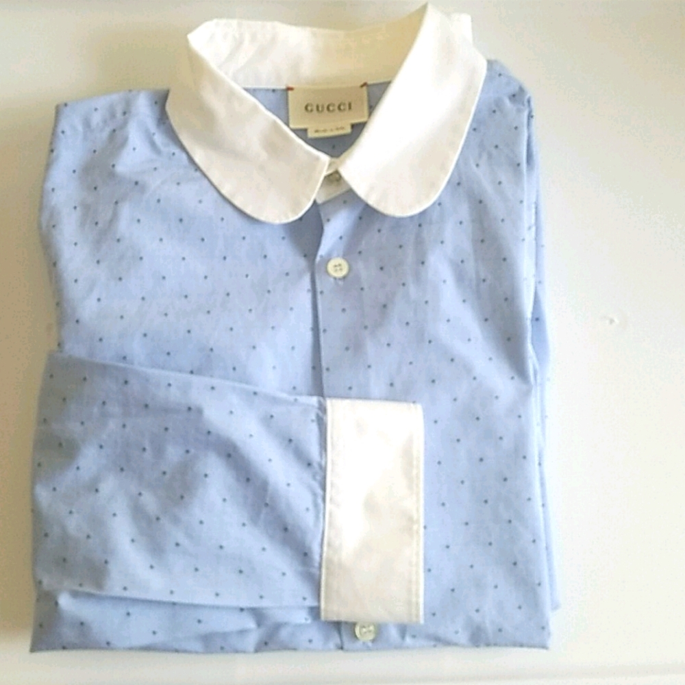 GUCCI Boy's Button Down Shirt, size 10